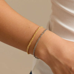 Layered Twisted Rope Chain Bracelet