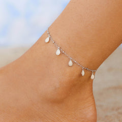 Teardrop Charm Anklet