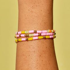 Sarita Mixed Seed Bead Stretch Bracelet Set of 3