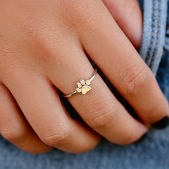 Paw Print Ring