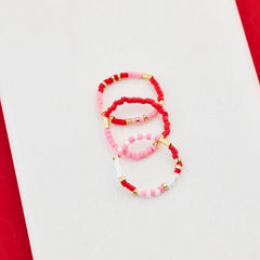 Be Mine Stretch Ring Set of 3