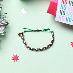 Under the Mistletoe Braided Bracelet