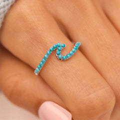 Stone Wave Ring