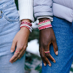 Strawberry Fields Stretch Bracelet Set of 8