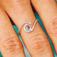 Shimmering Wave Ring